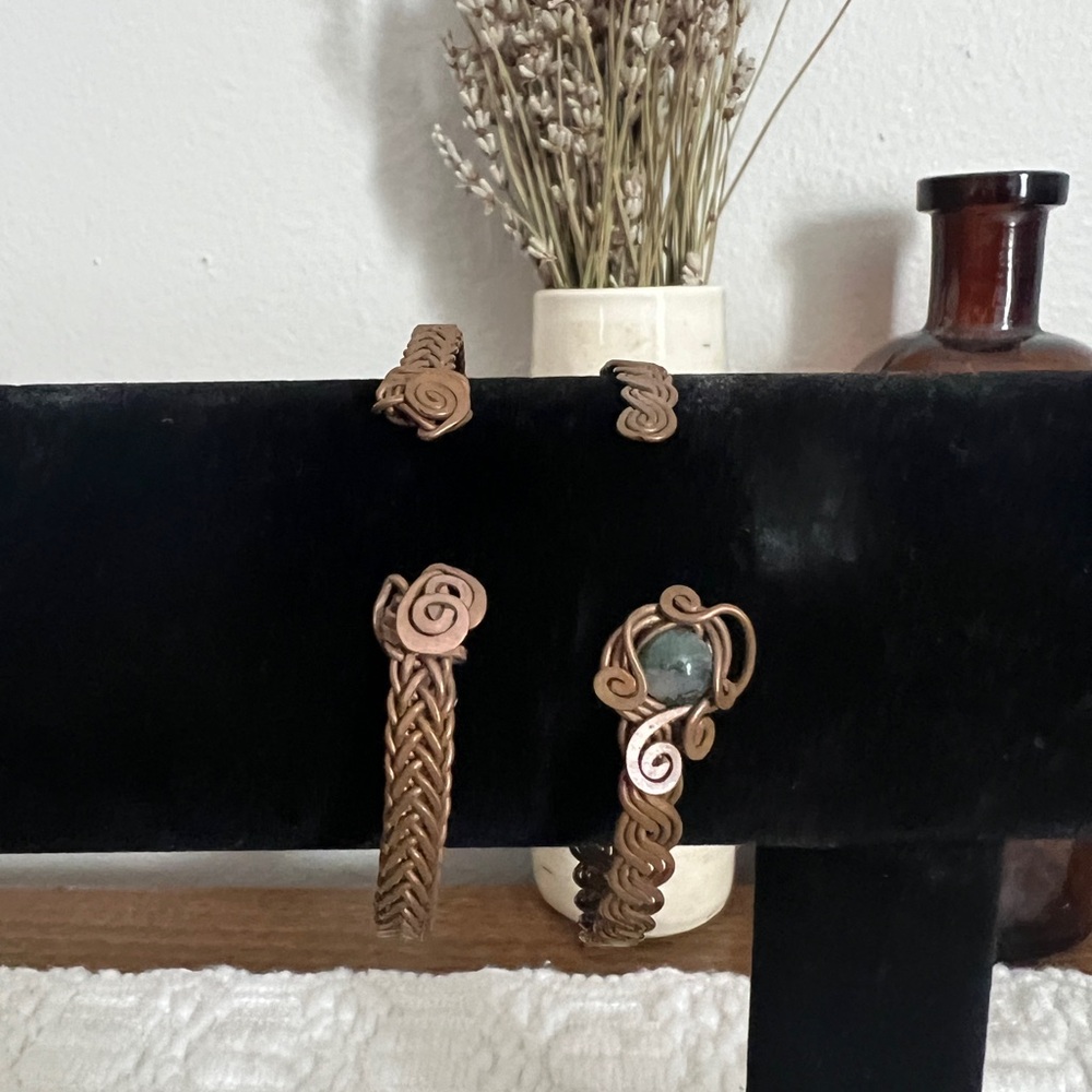 Brown and Green Braided Bracelet